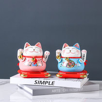 Joe Relocation Gift for the property Cat Swing Piece Shake Hands Solar Shop Opening Cashier Desk Xuan Guan Furnishing Vehicle Adornment