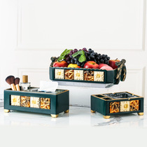 Light Extravagant Living Room Paper Towel Box Upscale American Cute Creative Multifunction Home Tea Table Extravagant Cramme Paper 3 sets