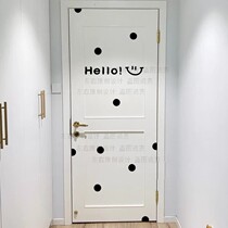 ins wind Nordic cute round point living-room bedroom wall decoration arrangement wall stickers electric meter box room door stickers