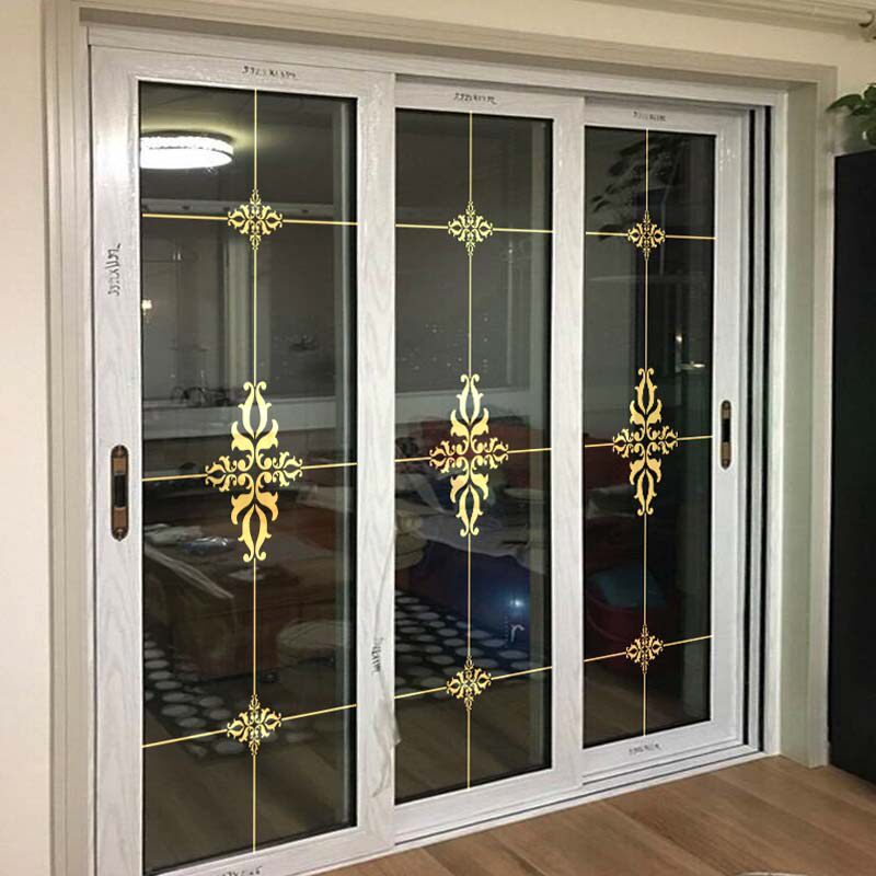 Living room balcony kitchen decorated stickersArtificial glass door sticker clothesSimple window blossom