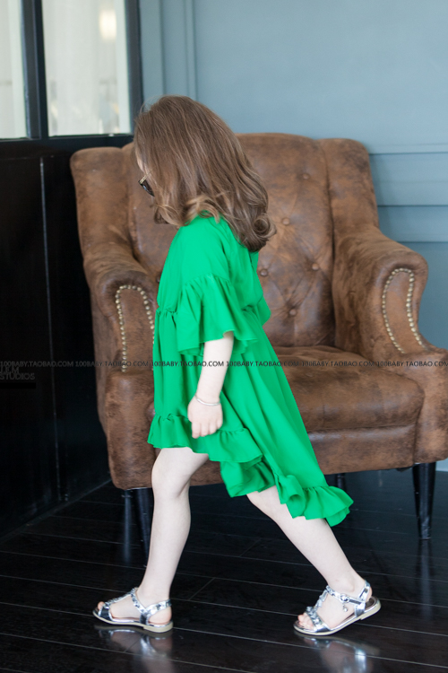 Robe enfant en mousseline de soie - Ref 2045299 Image 3