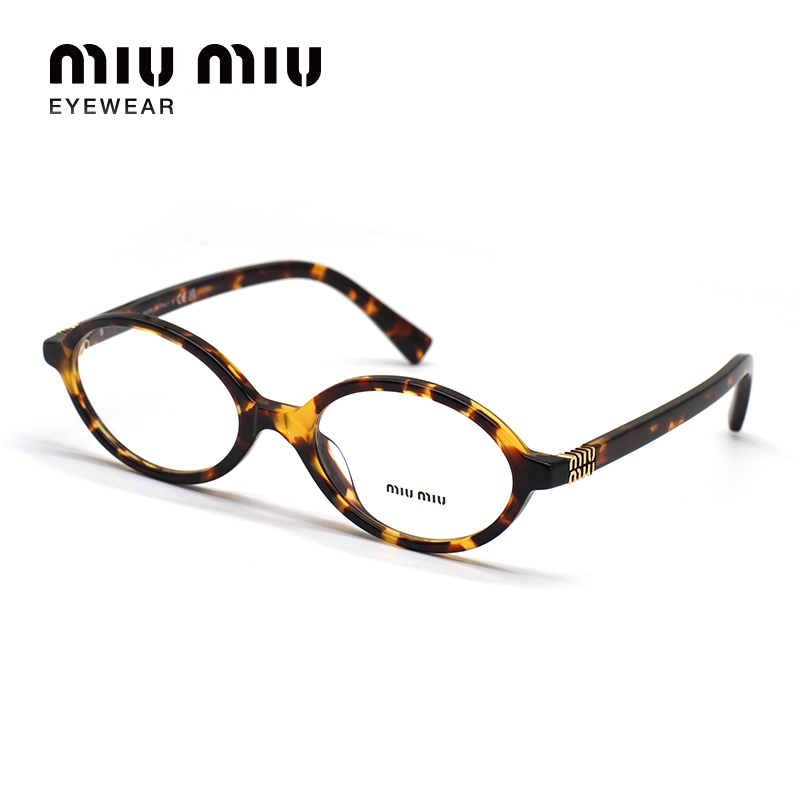 Miumiu/Miu Miu Glasses Frame Zhang Yuanying Same Style Women's Oval Small Frame Acetate Glasses Frame Sunglasses 0Mu01Xv Miumiu/Miu Miu Glasses Frame Zhang Yuanying Same Style Women's Oval Small Frame Acetate Glasses Frame Sunglasses 0Mu01Xv
