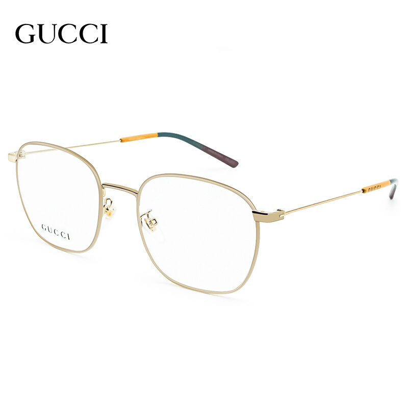 Gucci Gucci Gg0681O Ni Ni and Xiao Zhan Same Style Prescription Optical Gold Wire Plain Luxury Glasses with Blue Light Protection