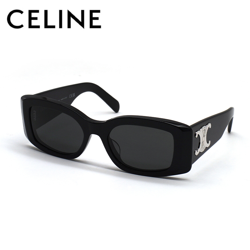 Celine Celine Sunglasses Arc De Triomphe Series Women's Fashion Sunglasses Acetate Trendy Square Frame Glasses Cl40282U