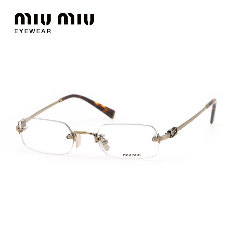 Miumiu/Miu Miu Eyeglass Frames High-End Business Versatile Prescription Optical Glasses Frame for Men and Women 0Mu 50Yv Miumiu/Miu Miu Eyeglass Frames High-End Business Versatile Prescription Optical Glasses Frame for Men and Women 0Mu 50Yv