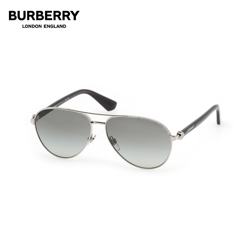 Burberry/Burberry Sunglasses Aviator Style Retro Fashion Trendy Sunglasses for Men and Women 0Be3167