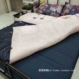 Ikea, покрывало, пододеяльник, наволочка, хлопковая простыня, 4 предмета