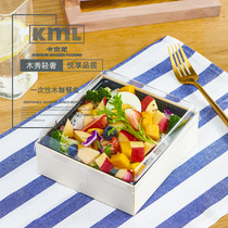 Carwood Dragon commercial disposable salad box eco-friendly and sanitary can degrade upscale takeaway fruit light food packaging box