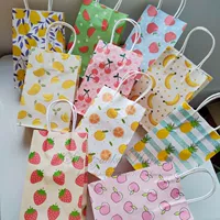 Four Seasons Fresh Fruit Patterns Подарочная бумага для конфеты Сумки с подарочными пакетами вручную подарочную сумку вручную подарочную сумку