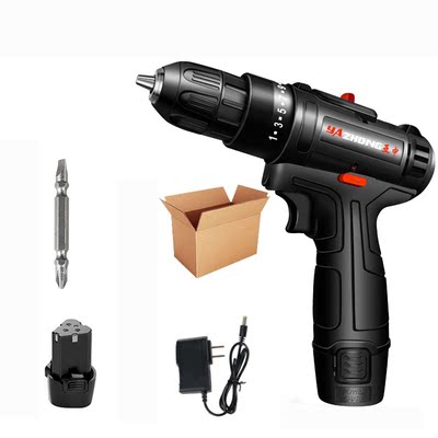 Impact brushless two-speed rechargeable drill lithium electric drill household hand electric drill pistol drill electric screwdriver electric rotation tool