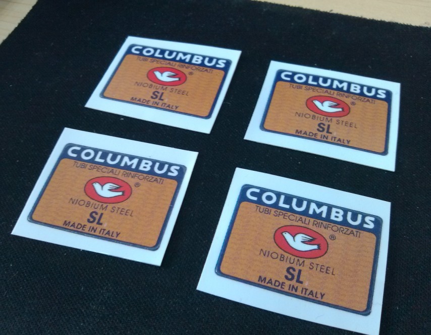 Dead Fly Mountain Steel Frame Little Pigeon Tube Label Vintage Sticker Columbus SL