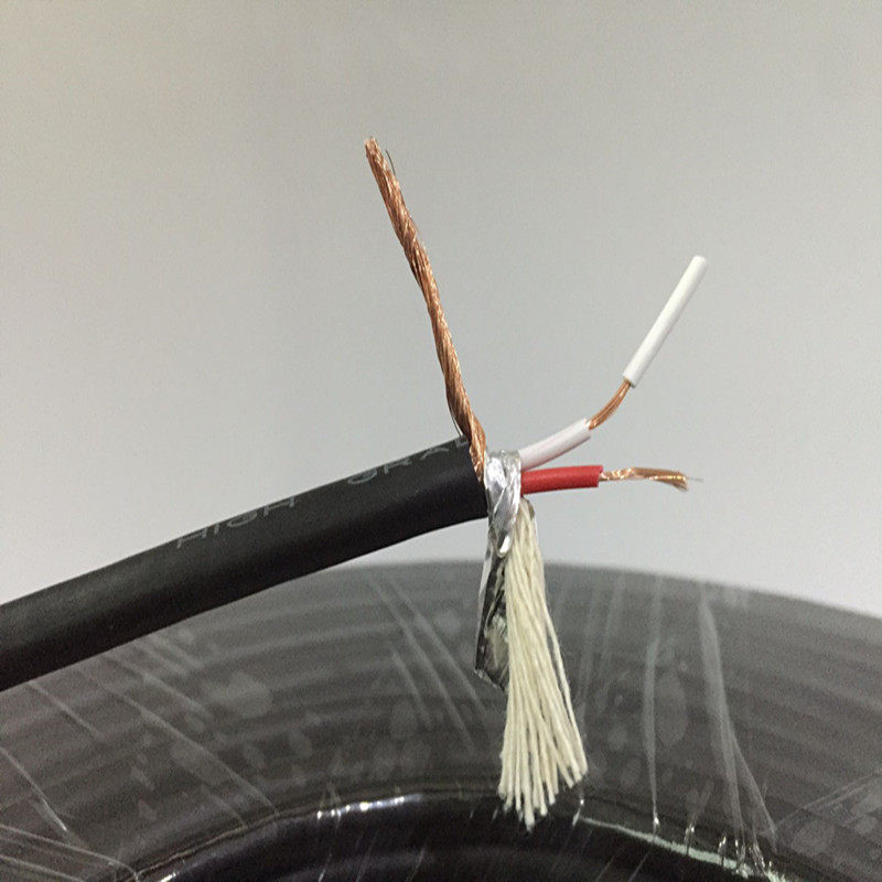 Red Leaf King 128 Net Double Core Microphone Line Two Core with shielded Audio Video Line DIY microphone Cannon Line Guitar Violin