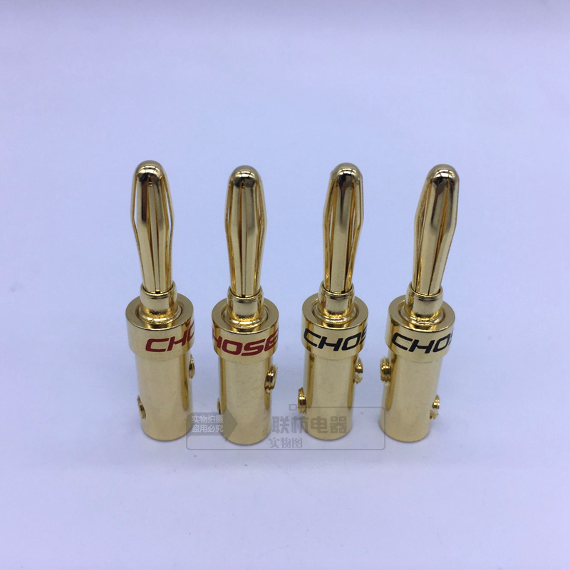 Pure copper speaker post connector plug sound banana connector red black horn line power amplifier sound box head