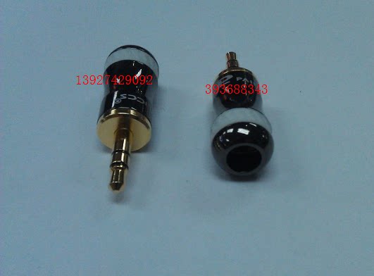 High quality 3 5 plug High quality GOLD plated 3 5 Budweiser plug 3 5MM STEREO HEADPHONE plug HOLE TAIL 6MM