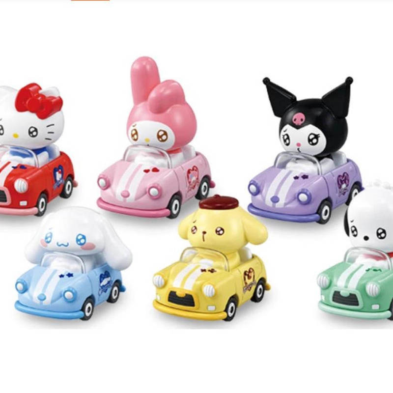May's New Tomica X Sanrio Blind Box in Stock: Kitty, Kuromi, My Melody, Cinnamoroll Alloy Car Model