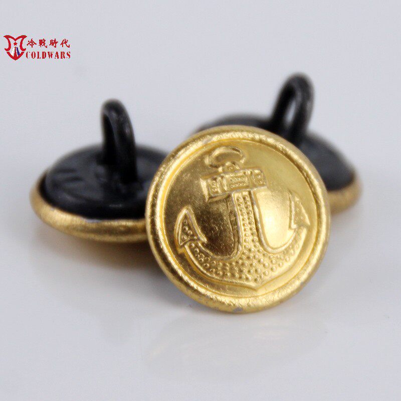 Soviet Red Navy Issued M69 Bright Naval Anchor Metal Buckle Trumpet Epaulettes Large Brimmed Hat Jacket