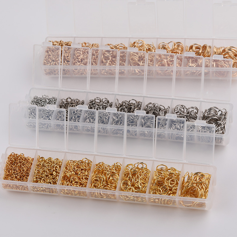 Metal Boxed Single and Double Circle Iron Rings DIY Handmade LAOSHU Key Connecting Rings Closed Rings Jewelry Materials Accessories Metal Boxed Single and Double Circle Iron Rings DIY Handmade LAOSHU Key Connecting Rings Closed Rings Jewelry Materials Accessories