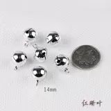 Медный аксессуар с аксессуарами, колокольчик, серебряный браслет из бисера ручной работы, «сделай сам», домашний питомец