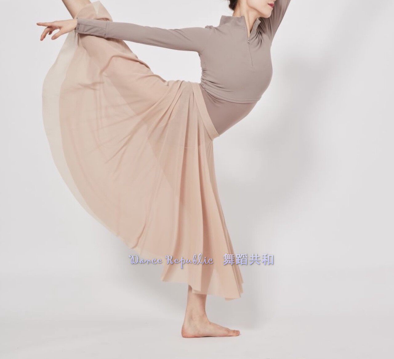 Dance Republic popular new ballet yarn skirt Marin with the same light semi-transparent large swing practice rehearsal skirt