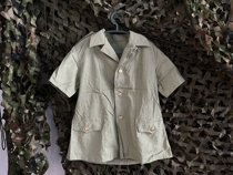 Authentic original old goods 90s old martial arts shirt old-fashioned 8-qi summer short-sleeved formal shirt