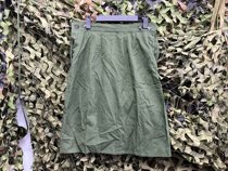 Old stock 80 90s 65 style military green women dress old green dress overalls dress nostalgic stage movie props