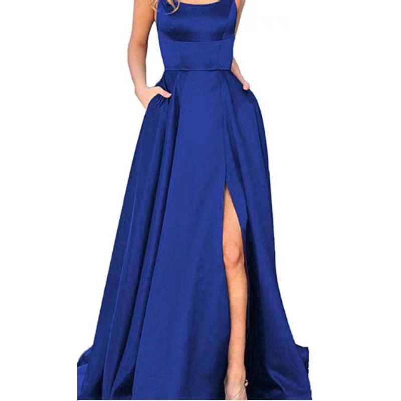 Long sexy evening dress, bodysuit, city style, Amazon, European style Long sexy evening dress, bodysuit, city style, Amazon, European style