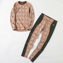 100% Pure Wool Warm Underwear Round Collar Suit Children Ultra Fine Merino Wool Autumn Clothes Autumn Pants Suit