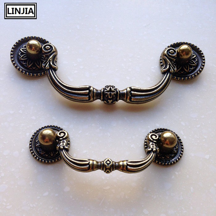 Green ancient bronze-style antique antique wardrobe door drawers American solid handle minimalist Furniture Field Handle 8832