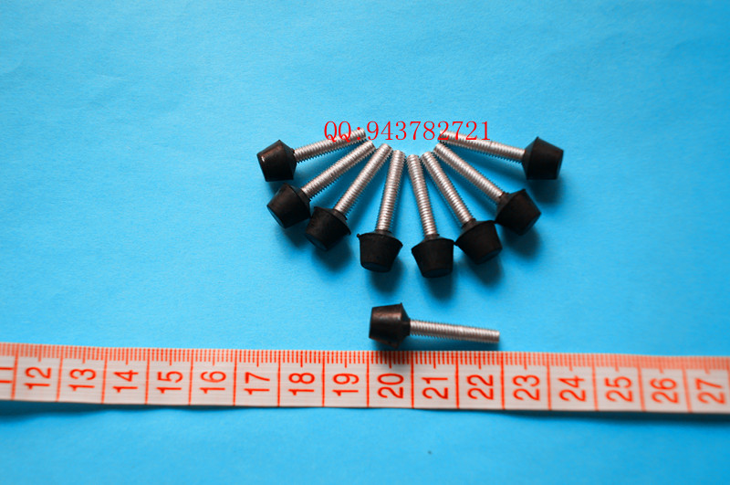 Quick clamp M4-30MM Rubber screw damping head rubber indenter clamp fitting elbow clamp