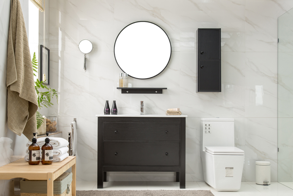 Modern Arrival Bath Room Cabinet Combined Makeup Room Wash-washstand Washbasin Cabinet Smart Mirror Cabinet Stand Cabinet