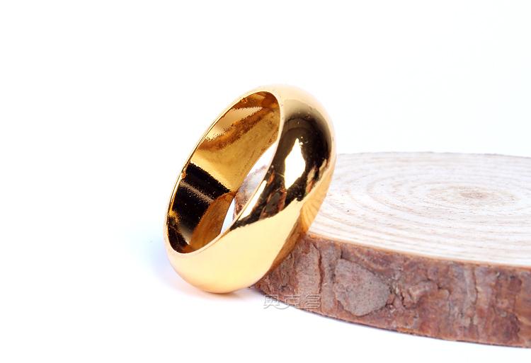 Magic Ring Mạnh mẽ từ tính Nhẫn Bắc Kinh Câu chuyện tình yêu Vòng tròn đen Vòng cổ quà tặng Đạo cụ cận cảnh - Nhẫn nhẫn vàng 24k