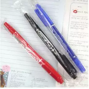 Marker, oily marker pen, double-headed writing, non-fading, three colors (black, blue and red) can be invoiced