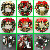 Christmas decoration Christmas wreath 30CM door hanging new pendant rattan wreath 40CM courtyard decoration hotel