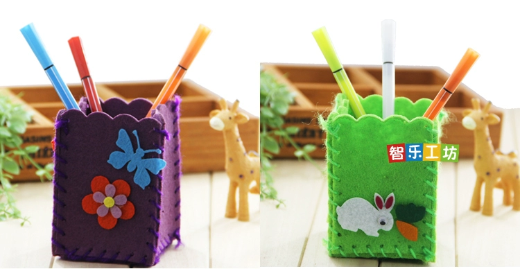 Trẻ em handmade vải chủ bút stereo DIY đồ chơi mẫu giáo bé sáng tạo dán sản xuất không dệt chủ bút do choi tre em