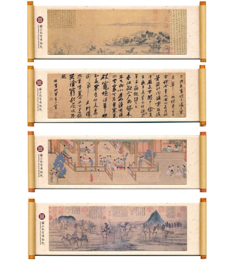 Taiwan Tourism Taipei Palace Museum Cultural and Creative Memorial Gift Boutique Collection of Painted Fridge Sticker Cross