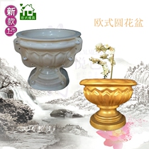 Cement flower pot round flower pot mold ABS European flower pot mold model Roman column mold thickened bonsai mold