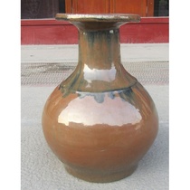 Bao Lao antique porcelain Ming Dynasty purple gold glaze Cizhou kiln change jade pot Spring bottle ten folk artist sauce glaze porcelain full product