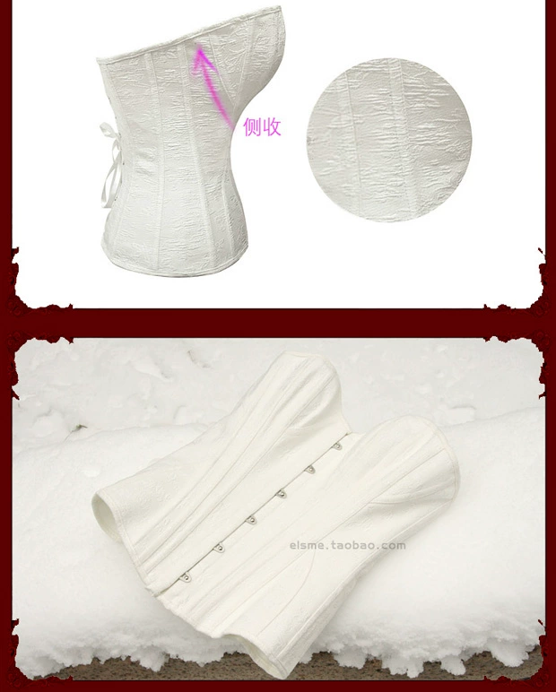 Alice dày dày áo cưới dày bông corset mỏng tòa án eo corset nữ bụng cơ thể áo ren định hình