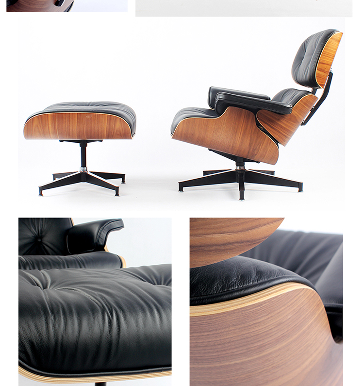 Ghế phòng chờ Eames nội thất cổ điển hiện đại Phong cách Bắc Âu phòng chờ ghế thiết kế ghế tựa ghế gỗ nằm