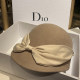 Korean temperament fashion bow woolen cap wild cashmere equestrian felt hat elegant hat British