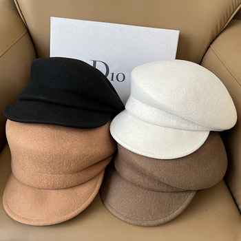 Japanese Irregular Wool Equestrian Cap Fashion Cap Versatile Painter Cap Casual Cap Newsboy Bailey