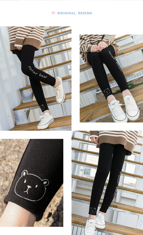 Bộ lạc nữ Mori có thể mặc quần legging nữ mặc 2018 mới thu đông và quần mùa đông học sinh dễ thương quần ấm quần dễ thương quần baggy nữ