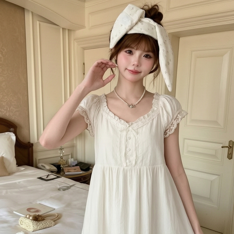 New Arrival Limited Time Offer 12% off Mori Girl Tribe Sweet Style Dress for Women with Puff Sleeves and Lace Design, Loose A-Line Dress New Arrival Limited Time Offer 12% off Mori Girl Tribe Sweet Style Dress for Women with Puff Sleeves and Lace Design, Loose A-Line Dress