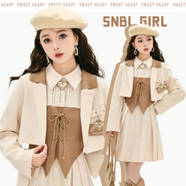 Original Sen Women Tribal Designer Model Skin Leisure Casual Costume Two Pieces of Dress Set