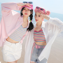 Pure color simple sunscreen shirt coat 2023 Summer Breakfast Outdoor Breakfast Original Womens Tribe
