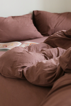 Tianzhu cotton Stretch knitted Cotton Pure cotton four seasons naked sleep skin-friendly soft four-piece set ins Nordic Japanese Korean style