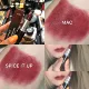 Trên quầy, MAC charm, son dưỡng môi, viên đạn, son môi, bột đậu, CHILI / RUBY WOO - Son môi