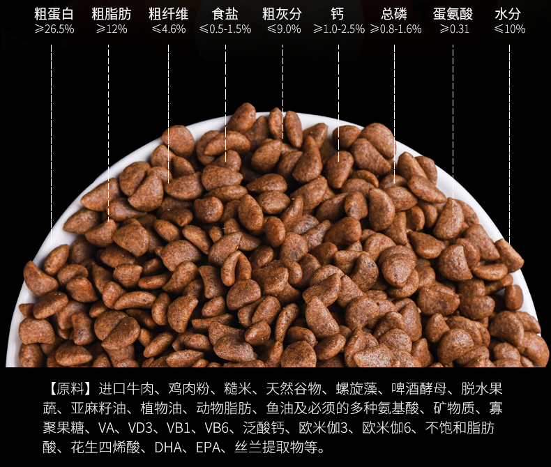 Osbow Bargo Dog Food Dog dành cho người lớn Chó Pug Puppy Chó nhỏ Canxi Làm đẹp Tóc Tổng hợp Pet Dog Thức ăn - Chó Staples hạt cho poodle