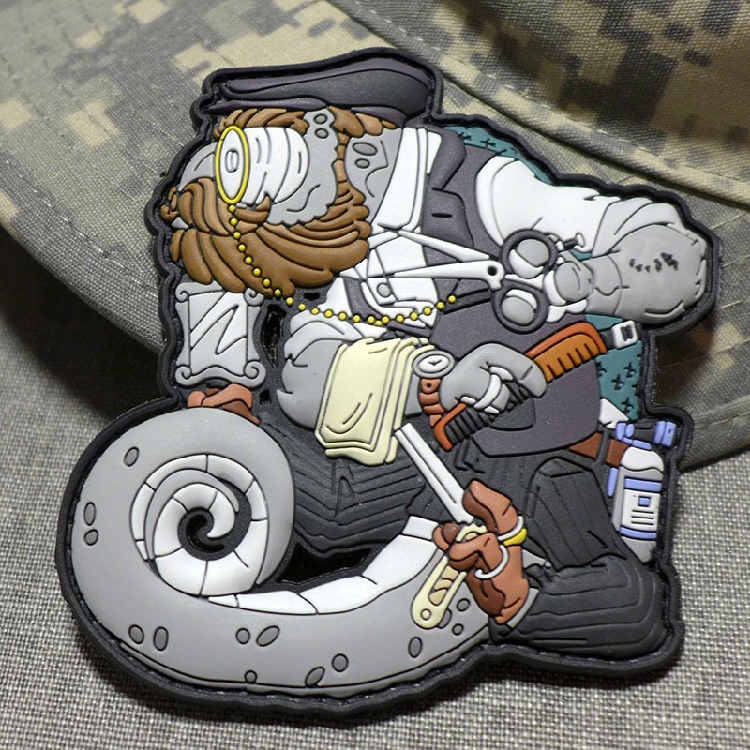 German big-name tactical magic sticker badge morale badge personality outdoor wild badge badge chameleon-Liu Shi