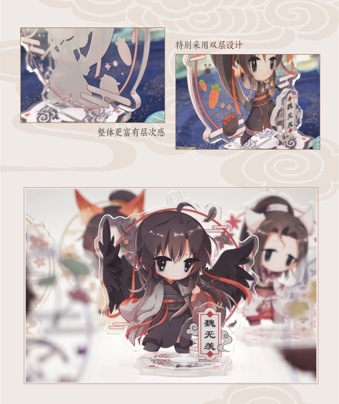 Tianwen Jiaochuan Chính hãng Quỷ tộc Wei Wuxian Blue Quên máy Anime Acrylic Mặt dây chuyền trang trí ngoại vi - Carton / Hoạt hình liên quan